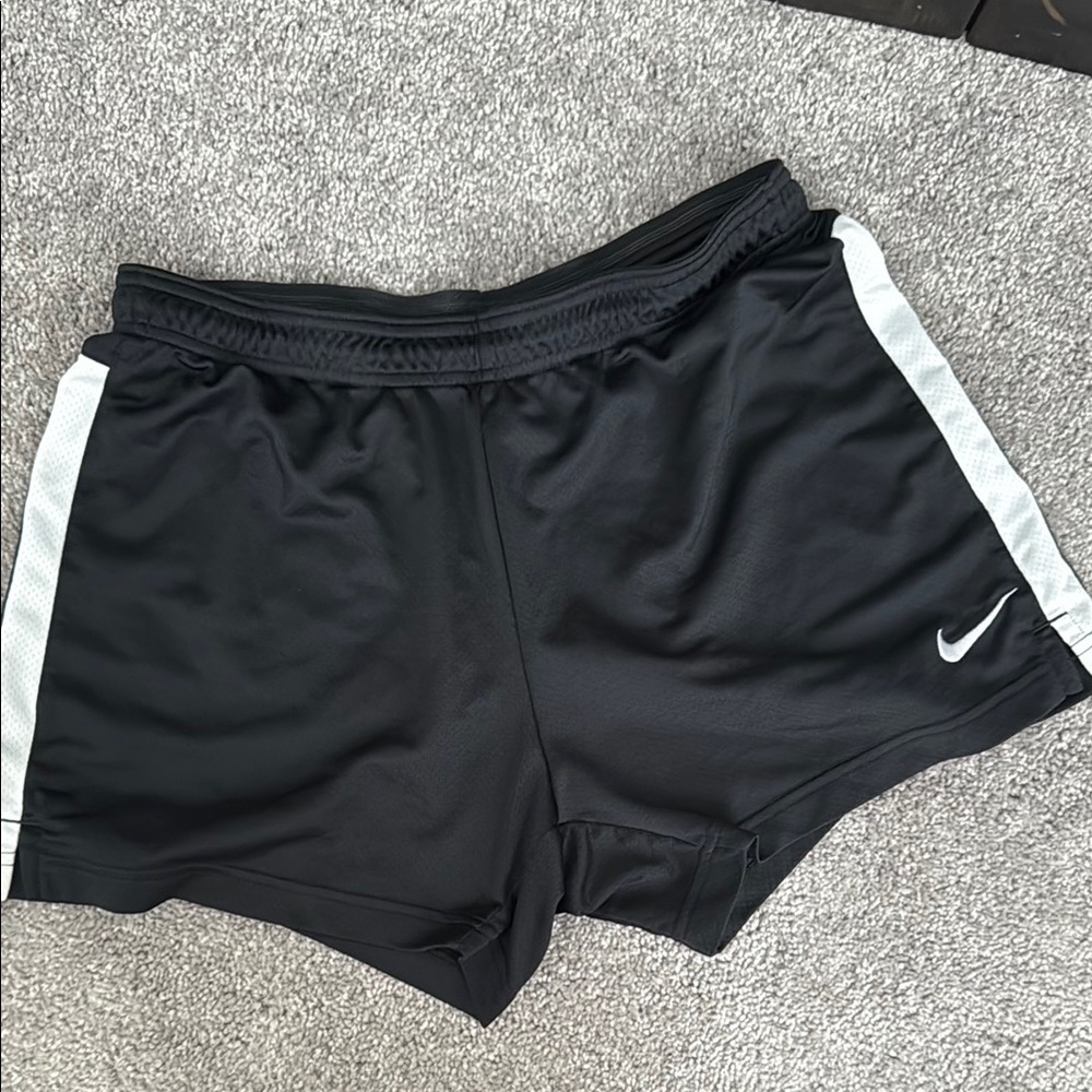 Nike Black and White Performance Athletic Shorts